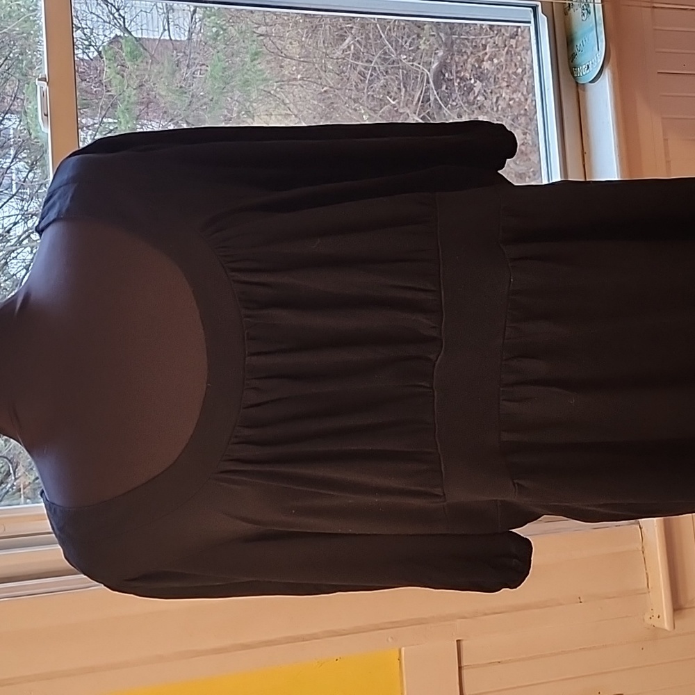 Womens black blouse plus size 2X